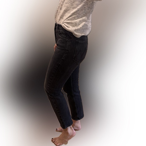 MOTHER Women's Tomcat Charcoal Jeans - Picture 4 of 9